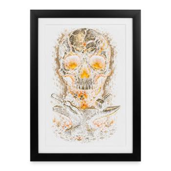 Forgeron, ferrant - Affiche encadrée (27 × 37 cm) - noir - Devant
