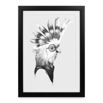 Cockatoos - Framed poster (27 × 37 cm) - black - Front
