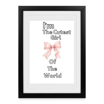 The Sweetest Girl in the World - Framed poster (27 × 37 cm) - black - Front