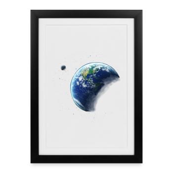 planète Terre - Affiche encadrée (27 × 37 cm) - noir - Devant