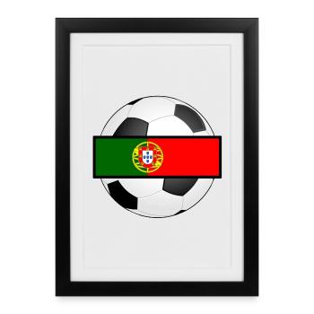 Portugal Seleção - Affiche encadrée (27 × 37 cm) - noir - Devant