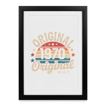 May 1970: The Original May 1970 - Classic Edition - Framed poster (27 × 37 cm) - black - Front