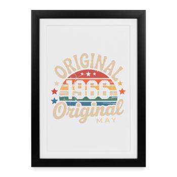 Mai 1966 : L'Original Mai 1966 - Édition Classique - Affiche encadrée (27 × 37 cm) - noir - Devant