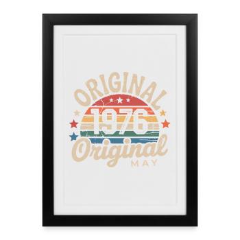 Mai 1976 : L'Original Mai 1976 - Édition Classique - Affiche encadrée (27 × 37 cm) - noir - Devant