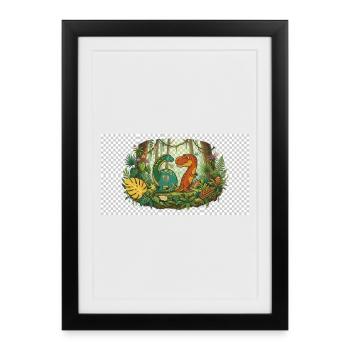 six seven - Framed poster (27 × 37 cm) - black - Front