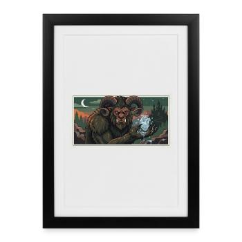 beast with a frozen heart - Framed poster (27 × 37 cm) - black - Front