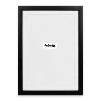 fckafd no afd alternative germany democracy - Framed poster (27 × 37 cm) - black - Front