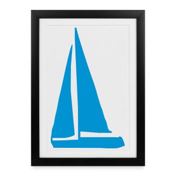 Design amusant pour les marins - Affiche encadrée (27 × 37 cm) - noir - Devant