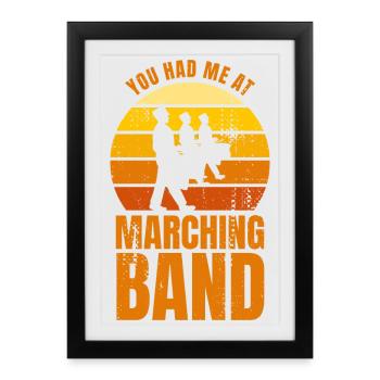 Marching bands joke - Framed poster (27 × 37 cm) - black - Front