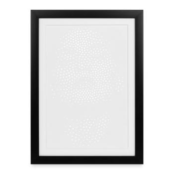 Face Glamour Beautiful Kim Symbol Fashionista Girl - Framed poster (27 × 37 cm) - black - Front