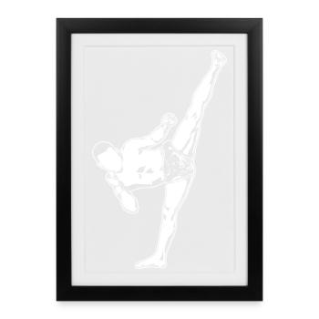 Kickboxer - Framed poster (27 × 37 cm) - black - Front