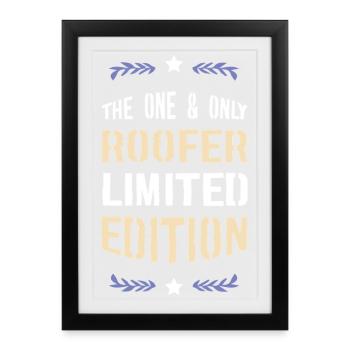 La seule édition limitée Roofer - Affiche encadrée (27 × 37 cm) - noir - Devant