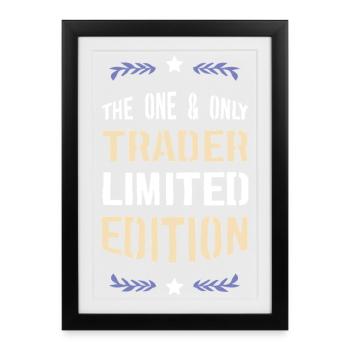 Le seul et unique commerçant en édition limitée - Affiche encadrée (27 × 37 cm) - noir - Devant