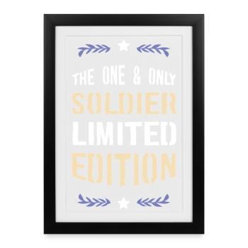 The One & Only Soldier Limited Edition - Framed poster (27 × 37 cm) - black - Front