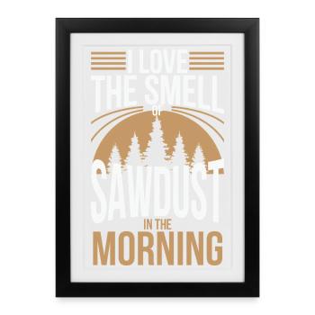 lumberjack - Framed poster (27 × 37 cm) - black - Front