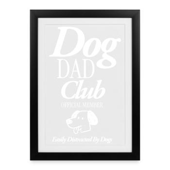 Club des Pères Canins - Affiche encadrée (27 × 37 cm) - noir - Devant