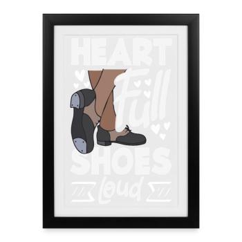 Tap dancers, tap shoes, tap dance - Framed poster (27 × 37 cm) - black - Front