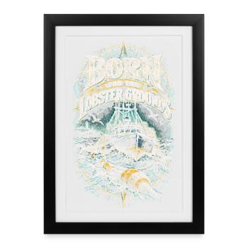 Hummerfänger Born For The Lobster Grounds - Gerahmtes Poster (27 × 37 cm) - Schwarz - Vorne