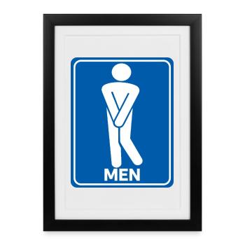 MEN - Affiche encadrée (27 × 37 cm) - noir - Devant