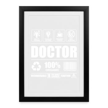 Definition Doctor Humor - Health Profession - Framed poster (27 × 37 cm) - black - Front