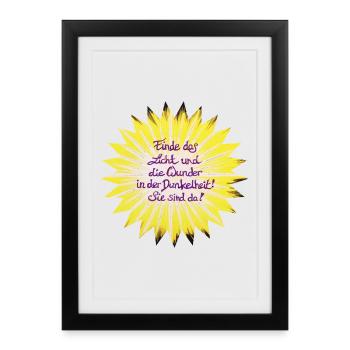 Light & Darkness June 2025 Sonja Ariel vonStaden - Framed poster (27 × 37 cm) - black - Front