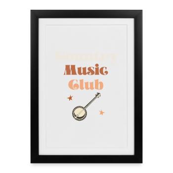 Country Music Club Banjo - Framed poster (27 × 37 cm) - black - Front