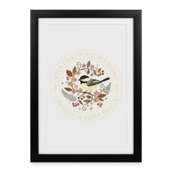 Moral Compass: Commitment to Cruelty - Framed poster (27 × 37 cm) - black - Front