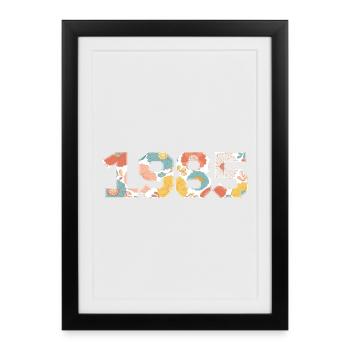 Floral 1985 - 40th Anniversary - Framed poster (27 × 37 cm) - black - Front