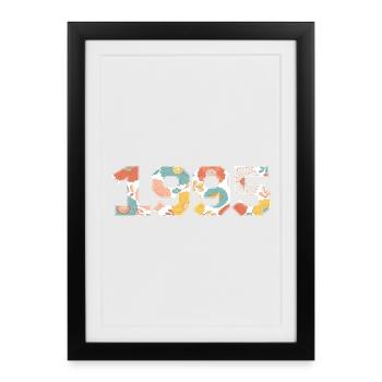 Floral 1995 - 30th anniversary - Framed poster (27 × 37 cm) - black - Front