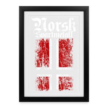 (Trve) Black Metal norvégien - Norsk Svartmetall - Affiche encadrée (27 × 37 cm) - noir - Devant