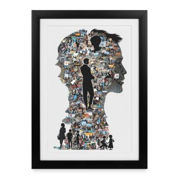 The Human Puzzle - Framed poster (27 × 37 cm) - black - Front