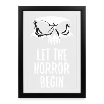 Que l’horreur commence - Affiche encadrée (27 × 37 cm) - noir - Devant