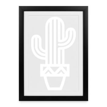 Cactus plant icon Botany Houseplants icon - Framed poster (27 × 37 cm) - black - Front
