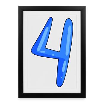 4 - Framed poster (27 × 37 cm) - black - Front