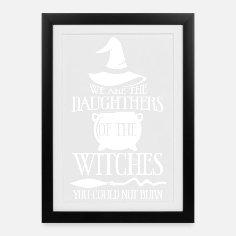 Wir sind die Töchter - Gerahmtes Poster (27 × 37 cm) - Schwarz