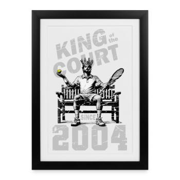 Chemise de tennis Homme 20e anniversaire 2004 - Affiche encadrée (27 × 37 cm) - noir - Devant