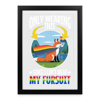 Certified furry - Framed poster (27 × 37 cm) - black - Front