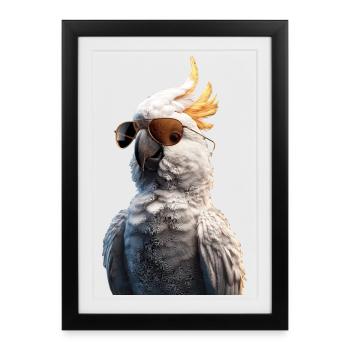 Parrot Macaw Parakeet Cockatoo Lover Parrots - Framed poster (27 × 37 cm) - black - Front