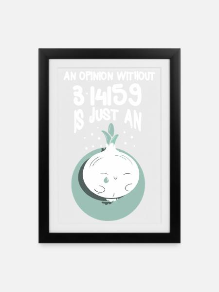 Mathe Mathematik Lehrer Spruch Mathelehrer Lustig - Gerahmtes Poster (27 × 37 cm) - Schwarz