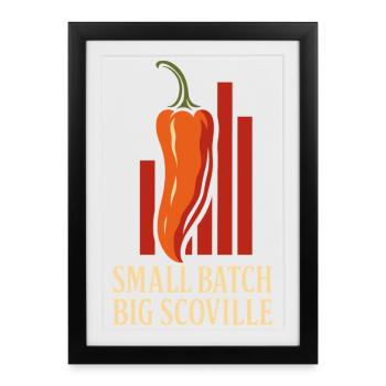 Hot Sauce Maker Fermented Chili Spicy - Framed poster (27 × 37 cm) - black - Front