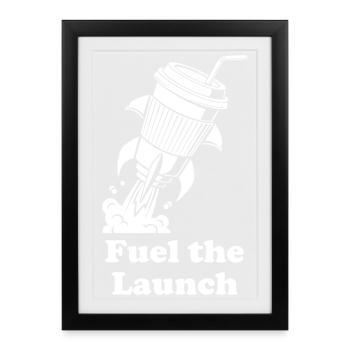 Rocket Fuel Launch - Framed poster (27 × 37 cm) - black - Front