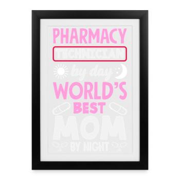 Pharmacist Pharmaceutical Technical - Framed poster (27 × 37 cm) - black - Front