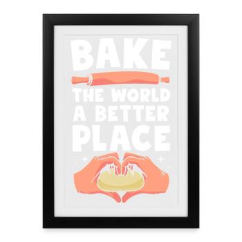 Baker Baker Baking - Framed poster (27 × 37 cm) - black - Front