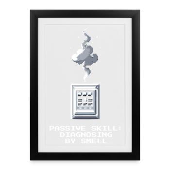 Troubleshooting by nose | Electrician Insider - Framed poster (27 × 37 cm) - black - Front