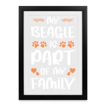 Mon Rapetou – Une partie de la famille - Affiche encadrée (27 × 37 cm) - noir - Devant