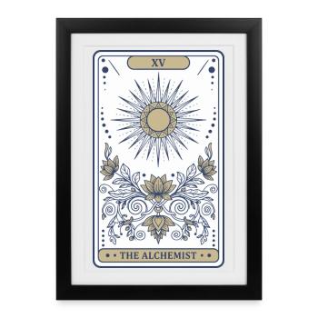 Spirituality XV The Alchemist Sacred Geometry - Framed poster (27 × 37 cm) - black - Front