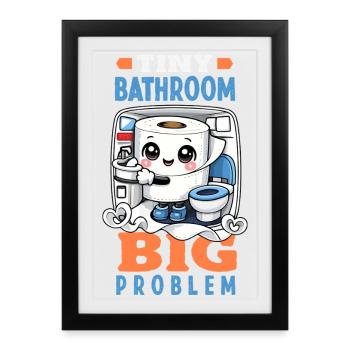 Boarding planes funny - Framed poster (27 × 37 cm) - black - Front