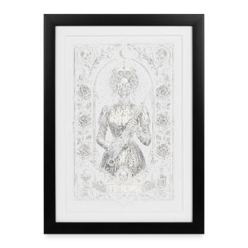 Krankenschwester Krankenpfleger Halloween - Gerahmtes Poster (27 × 37 cm) - Schwarz - Vorne
