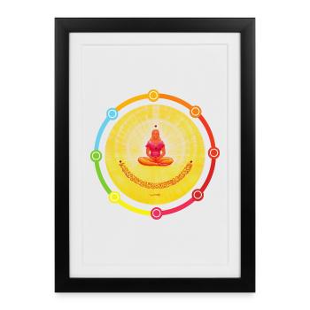 CreationLight Soul Balm - Sonja Ariel - Framed poster (27 × 37 cm) - black - Front