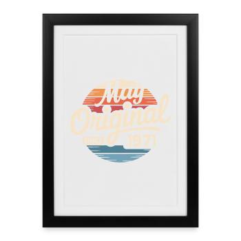 Legendary since May 1971 – Retro Vintage 1971 - Framed poster (27 × 37 cm) - black - Front